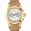 Girard Perragaux Collection Lady Diamond 18kt Yellow Gold Brown Leather Ladies Watch 80450.0.51.11M7