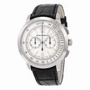 Girard Perregaux 1966 Silver Dial White Gold Black Leather Men's Watch 49539-53-151-BK6A