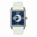 Girard Perregaux Vintage 1945 Diamond Stainless Steel White Leather Ladies Watch 25932-D11-A421-IK7