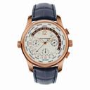 Girard Perregaux Worldwide Time Control 18kt Rose Gold Black Crocodile Men's Watch 49800-0-52-1041