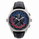 Girard Perregaux Worldwide Time Control 18kt White Gold Black Crocodile Men's Watch 49800-0-53-6146A
