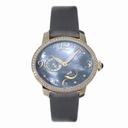 Girard Perregaux Cats Eye Diamond 18kt Yellow Gold Brown Satin Ladies Watch 80480-D51-A261-KK2