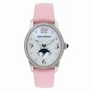 Girard Perregaux Cats Eye Diamond 18kt White Gold Pink Satin Ladies Watch 80490-D53-A761-KK9