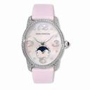 Girard Perregaux Cats Eye Diamond 18kt White Gold Pink Satin Ladies Watch 80490-D53-P963-KK9