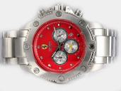 Girard Perregaux Classique Elegance 24990 Quartz Chronograph Midsize Stainless Steel Bezel Watch