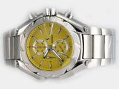 Girard Perregaux Classique Elegance 24990 Quartz Chronograph Yellow Dial Watch