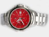 Girard Perregaux Classique Elegance 24990 Red Dial Quartz Chronograph Watch