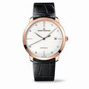 Girard Perregaux GP 1966 Silver Dial 18kt Pink Gold Black Leather Men's Watch 49525-52-1A1-BK6A
