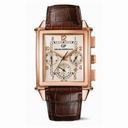 Girard Perregaux Vintage 1945 Silver Dial 18kt Rose Gold Brown Leather Men's Watch 25840-52-111-BAED