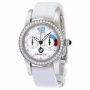 Girard Perregaux White Dial Chronograph Diamond Automatic Ladies Watch 80440D11A712-CB7A