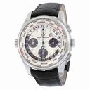 Girard Perregaux World Timer WW TC Silver Dial Chronograph Men's Watch 49805-11-152-BA6A