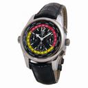 Girard Perregaux Worldtimer WW TC Black Dial Chronograph GMT Men's Watch 49800-22-654-BA6A