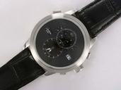 Glashutte Pano Edition Panomaticchrono 90-03-05-13-04 Black Cow Leather Strap 40mm Watch