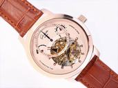 Glashutte Pano Edition Panomaticchrono XL 95-01-31-24-05 Round Brown Cow Leather Strap Watch