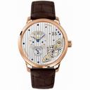 Glashutte PanoMaticinverse Automatic Silver Dial Brown Alligator Leather Men's Watch 1-91-02-01-05-30