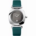 Glashutte Povonina Gray Dial Green Satin Ladies Watch 1-03-01-14-02-04