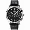 Glashutte Senator Chronograph XL Auto Black Dial Black Alligator Leather Men's Watch 39-34-20-42-04