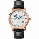 Glashutte Senator Panorama Silver Dial 18K Rose Gold Automatic Men's Watch 10004321504