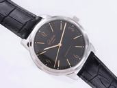 Glashutte Senator Sixties 39-52-04-02-04 Midsize 46mm Black Cow Leather Strap Watch