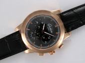 Glashutte Sport Evolution Chronograph 39-31-43-61-02 Round Manual Winding Black Dial Watch