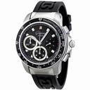 Glashutte Sport Evolution Chronograph Black Dial Black Rubber Men's Watch 39-31-43-03-04