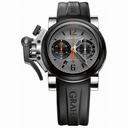 Graham Chronofighter Gray Dial Black Rubber Men's Watch 2OVBV.BS08A