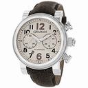 Graham Silverstone Vintage 30 Chronograph Beige Dial Brown Leather Men's Watch 2BLFSW06A