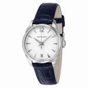 Hamilton Jazzmaster Silver Dial Blue Leather Ladies Watch H42211655