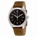 Hamilton Khaki Black Dial Suede Strap Men's Watch H68551833