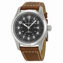 Hamilton Khaki Field Automatic Black Dial Brown Leather Men's Watch H70555533