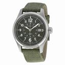 Hamilton Khaki Field Automatic Grey Dial Olive Green Canvas Men's Watch H70595963
