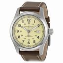 Hamilton Khaki Field Beige Dial Brown Leather Automatic Men's Watch H70555523