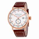 Hamilton Khaki Navy Pioneer Automatic Silver Dial Brown Leather Men's Watch H77745553