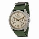 Hamilton Khaki Pilot Pioneer Automatic Chronograph Ivory Dial Canvas Men's Watch H76456955