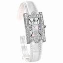 Harry Winston Avenue C Aurora Mother of Pearl Dial 18kt White Gold Diamond White Alligator Ladies Watch AVEQHM21WW231