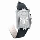 Harry Winston Avenue C Chrono Diamond Pave Dial 18kt White Gold Black Satin Men's Watch 330MCAWLD01BD