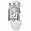 Harry Winston Avenue C Mother of Pearl Dial 18kt White Gold Diamond Alligator Leather Unisex Watch AVCQHM26WW069