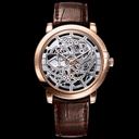 Harry Winston Midnight Automaric Skeletal Dial Leather Men's Watch MIDAHM42RR001