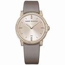 Harry Winston Midnight Champagne Sunray Dial 18kt Rose Gold Diamond Ladies Watch MIDQHM32RR002