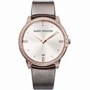 Harry Winston Midnight Champagne Sunray Dial 18kt Rose Gold Diamond Satin Men's Watch MIDQHM39RR002
