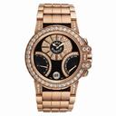 Harry Winston Ocean Bietrograde Black Dial 18kt Rose Gold Diamond Unisex Watch OCEABI36RR010