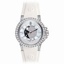 Harry Winston Ocean Moon Phase Mother of Pearl Dial 18kt White Gold Diamond Ladies Watch OCEQMP36WW003