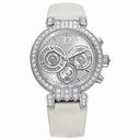 Harry Winston Premier Chronograph Diamond Silver Dial White Gold Ladies Watch PREACH39WW001