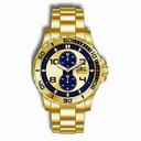 Invicta Lupah Dragon Gold and Blue Dial Gold-plated Men's Watch 7017