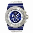 Invicta Akula Chronograph Blue and White Dial White Rubber Men's Watch 12326