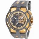 Invicta Akula Chronograph Grey and Gold Dial Grey Polyurethane Men's Watch 0637