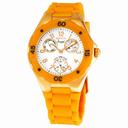 Invicta Angel Collection Rose Gold-Plated Orange Polyurethane Ladies Watch 0712