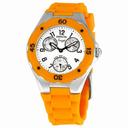 Invicta Angel Collection Stainless Steel Orange Polyurethane Ladies Watch 0696