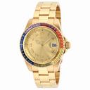 Invicta Angel Gold Dial Gold-plated Ladies Watch 20022