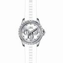 Invicta Angel Multi-Function Silver Dial White Polyurethane Ladies Watch 21899